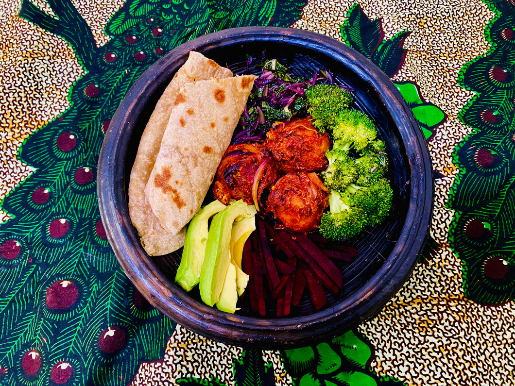 Garbanzo (Chickpea) Balls & Chapatti