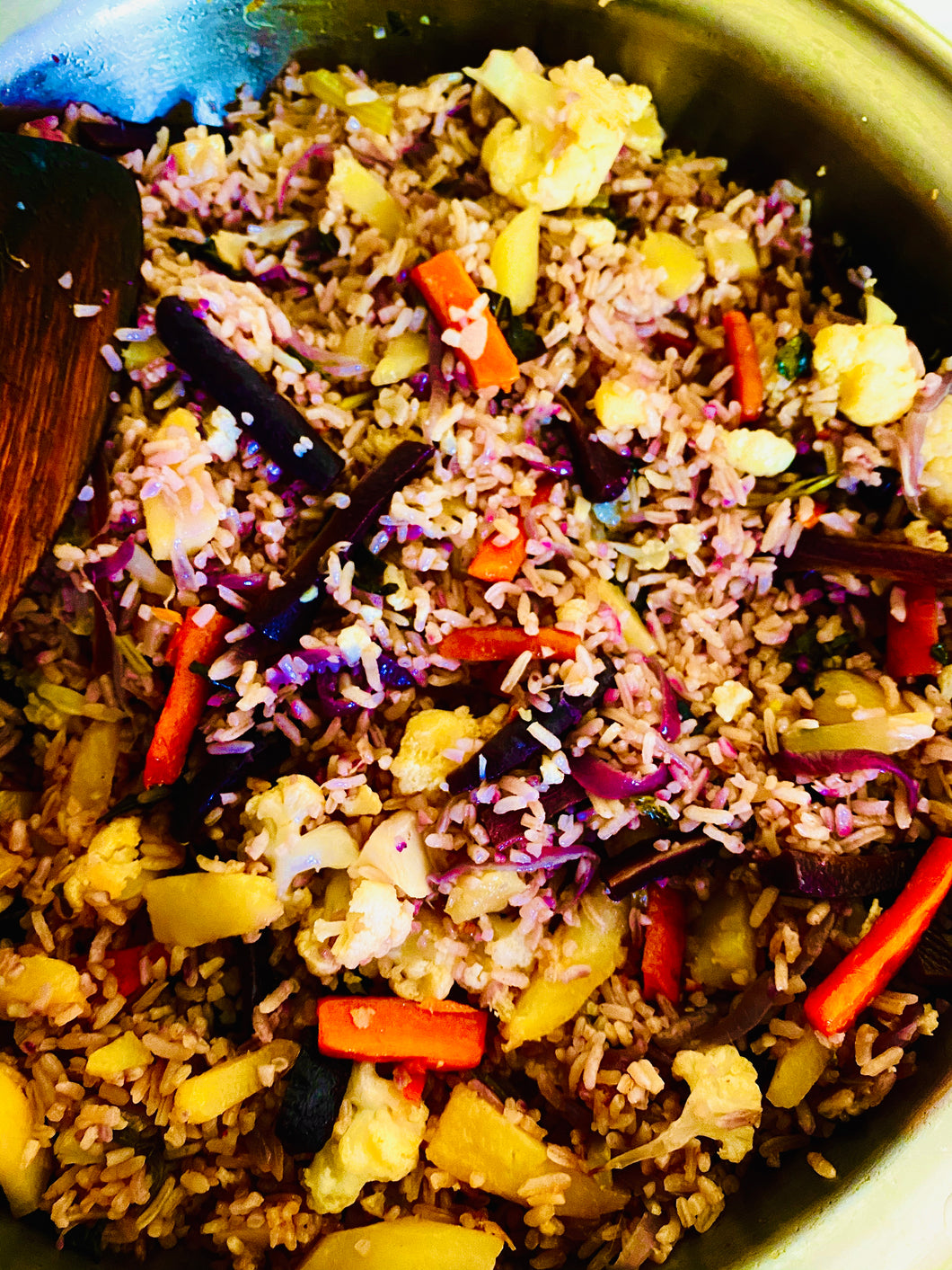 Purple Carrot & Cauliflower Vegie Rice